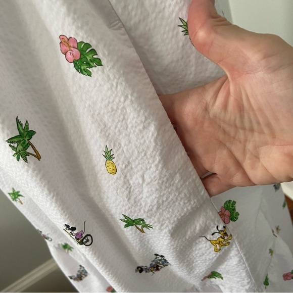 Disney x Tommy Bahama Seersucker Nova Wave Beach Cruiser Midi Dress size Small - Picture 6 of 9